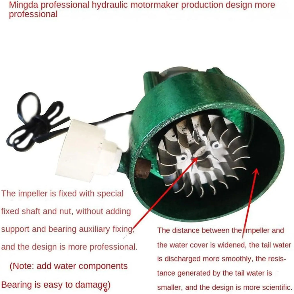 Portable Impact Turbine Generator 1000W (300w) Hydraulic Generator 220v, 50hz Permanent Magnet Brushless Motor Aluminum Alloy Wi