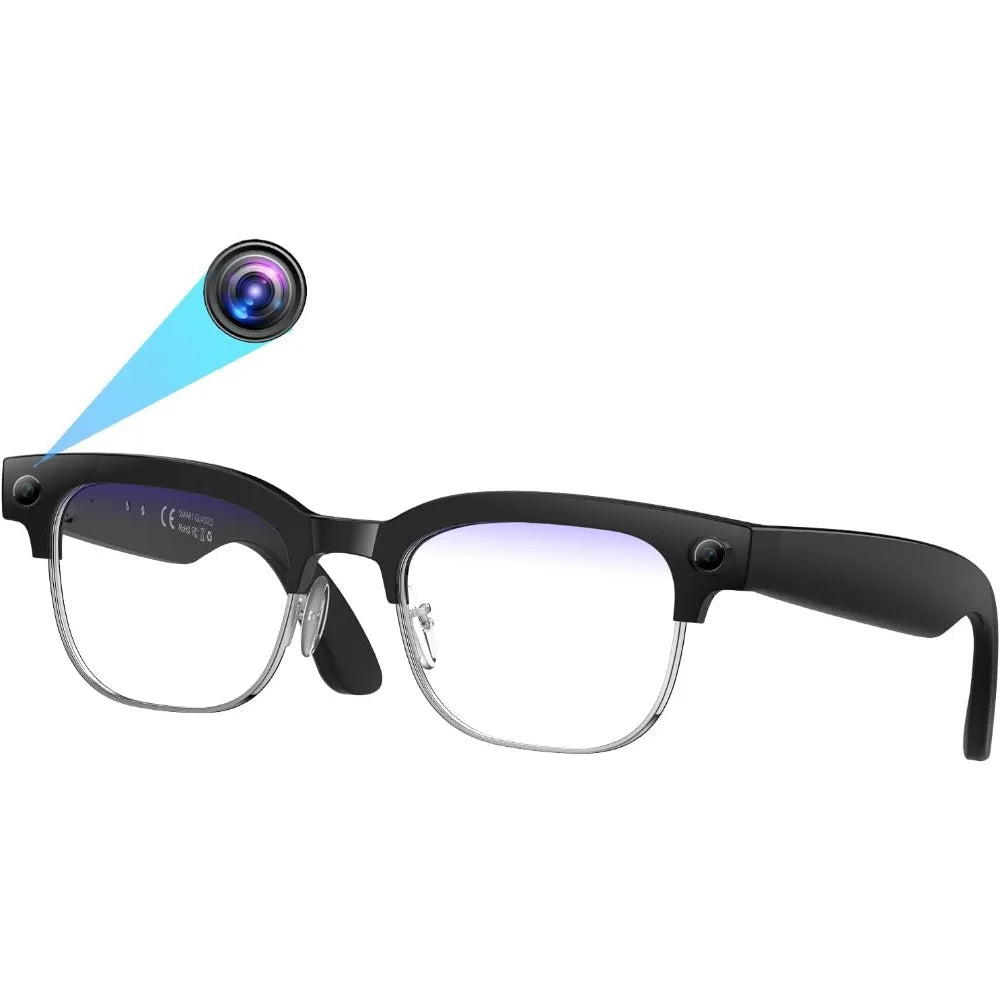 Smart Glasses: 1080P HD, AI Translation, Object Recognition, Bluetooth, Photochromic Lenses, Long Battery Life