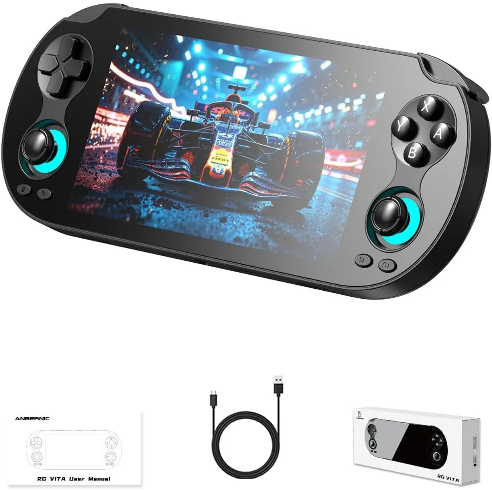 Handheld Retro Gaming Console with 5.46" Touch Screen, 3GB RAM + 64GB Storage, Multi-Emulator Support and WiFi 5 Bluetooth 5.0