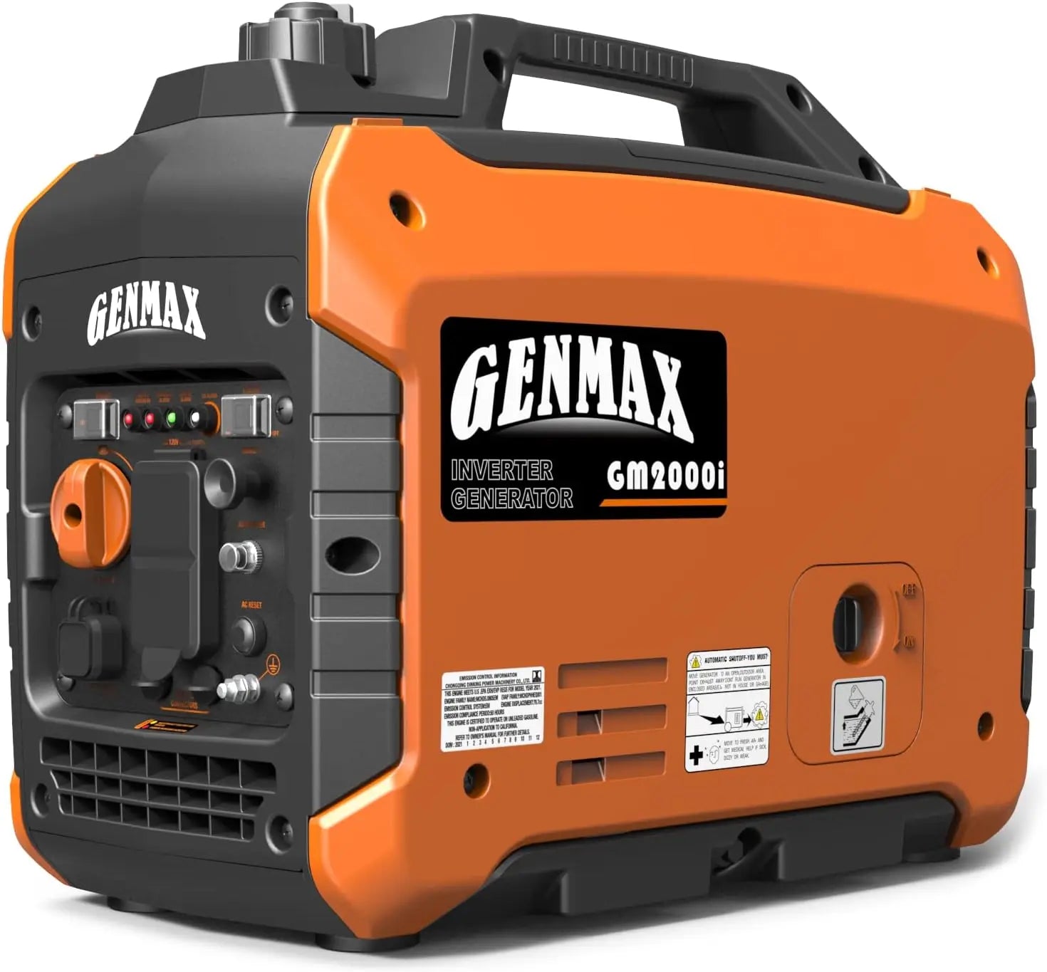 Portable Generator, 2000W Ultra Quiet Gas Engine, EPA Compliant, Eco Mode Function, Ultra Light, Suitable for Backup Home and Ca