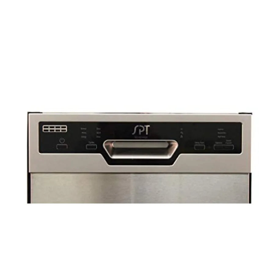 Built-In Dishwasher for Kitchen Use, Stainless Steel, Silver, Heated Drying ENERGY STAR Certified with 6 Wash Programs and 8 Pl