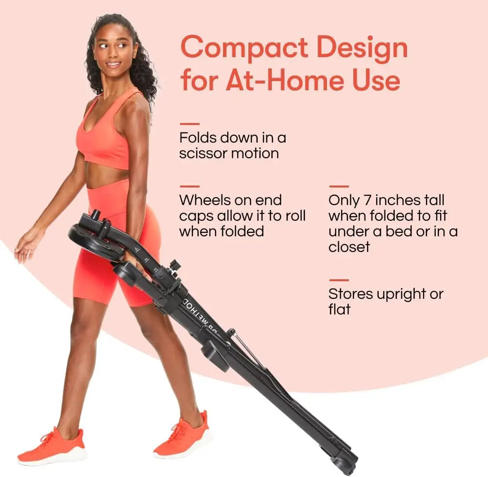 Durable Steel Squat Machine in Black for Home Gym: Low - impact Lower Body Workouts, Easy Setup and Foldable