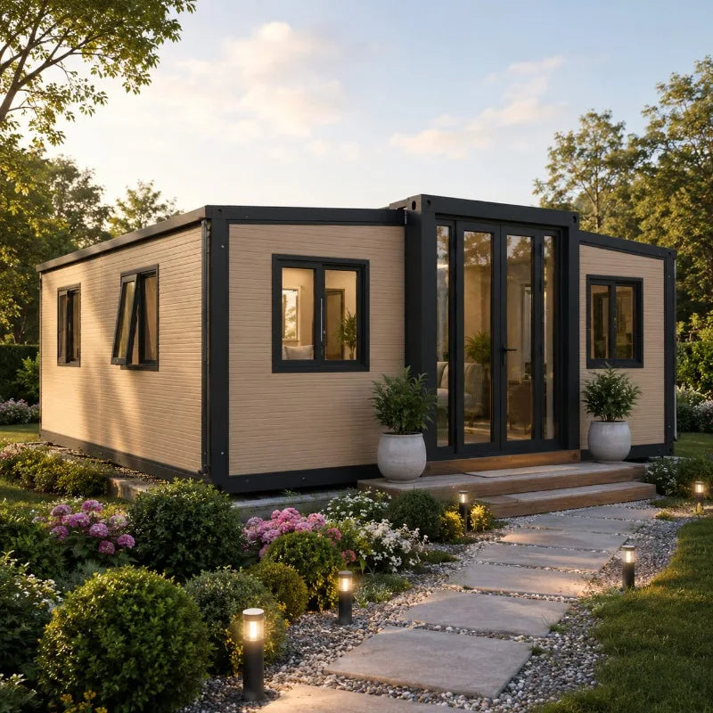 Portable Folding Prefab House Container Cabin for Worker Camp Temporary Living and Backyard Studio Customized