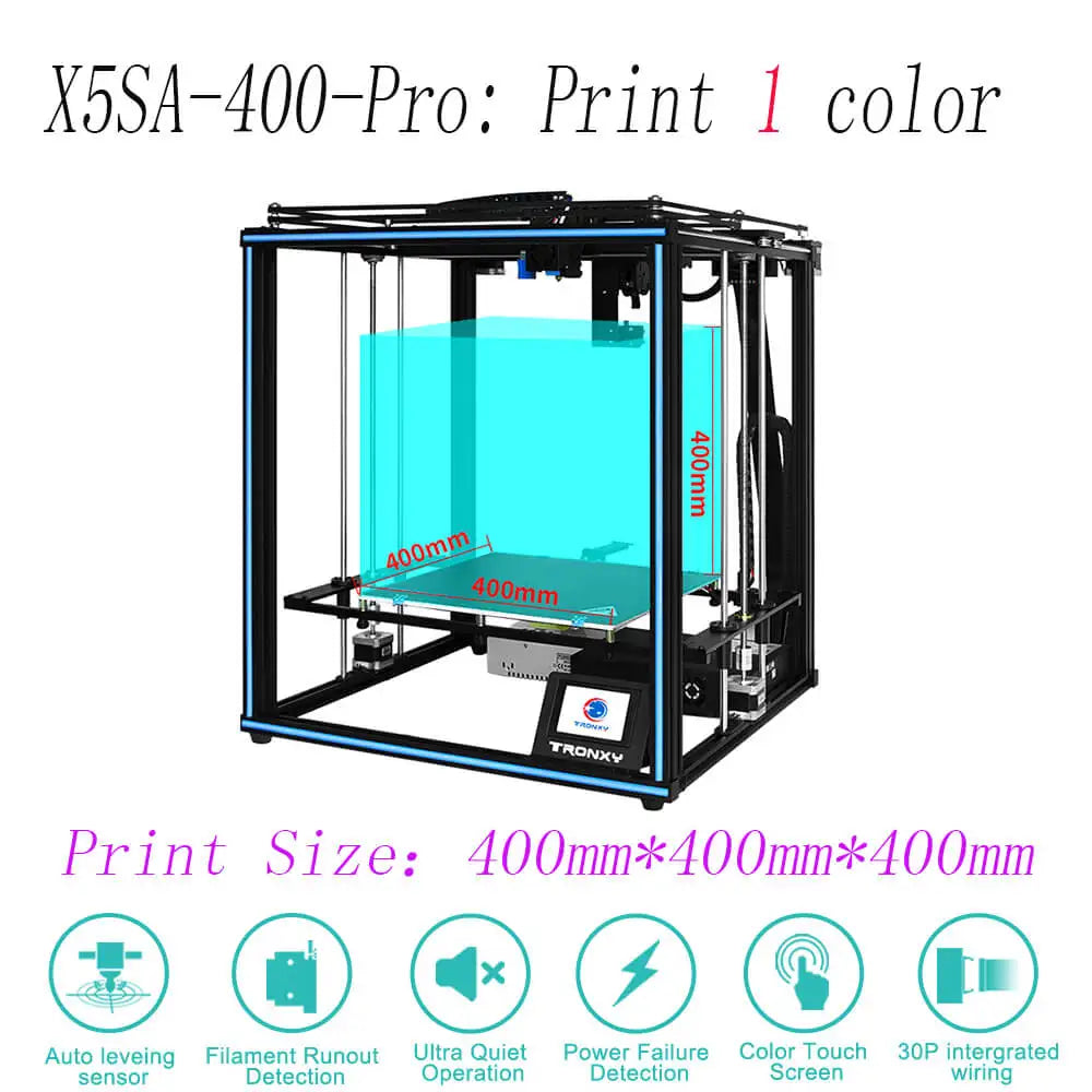 Tronxy 3D Printer VEHO 500 PRO Large size 500*500 Guide RailImpresora 3D Kit
