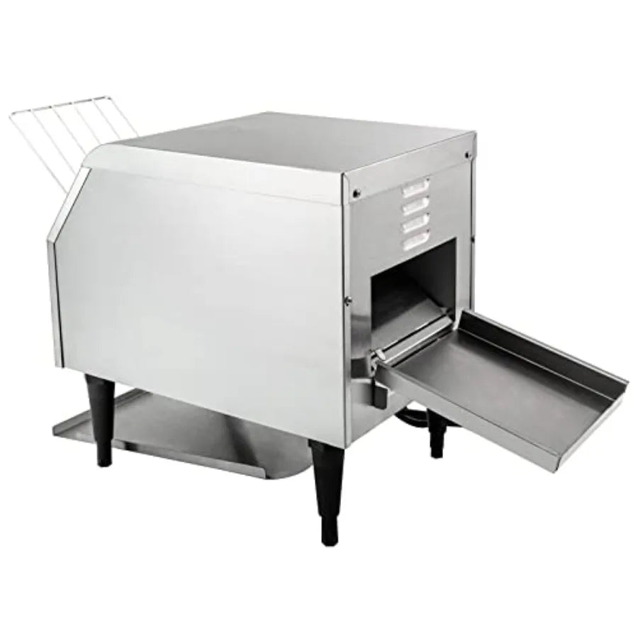 150 Slices/Hour Commercial Conveyor Toaster 1300W 110V Industrial Mini Conveyor Toaster with 3 Ring Heating Tubes for Restauran