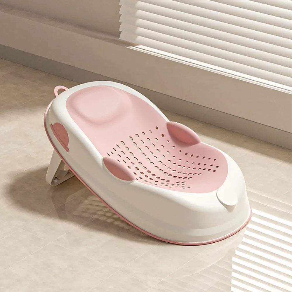 Temperature Sensing Bath Seat Mat Support Structure Mesh Material Baby Bath Net Comfortable Easy to Use Bath Rack Infant Care