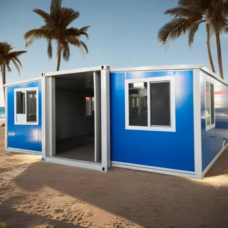 Ready Made Container House with Modern Mobile Home 40ft 3 Bedrooms Prefab Expandable Villa Garden Design Hot Sale