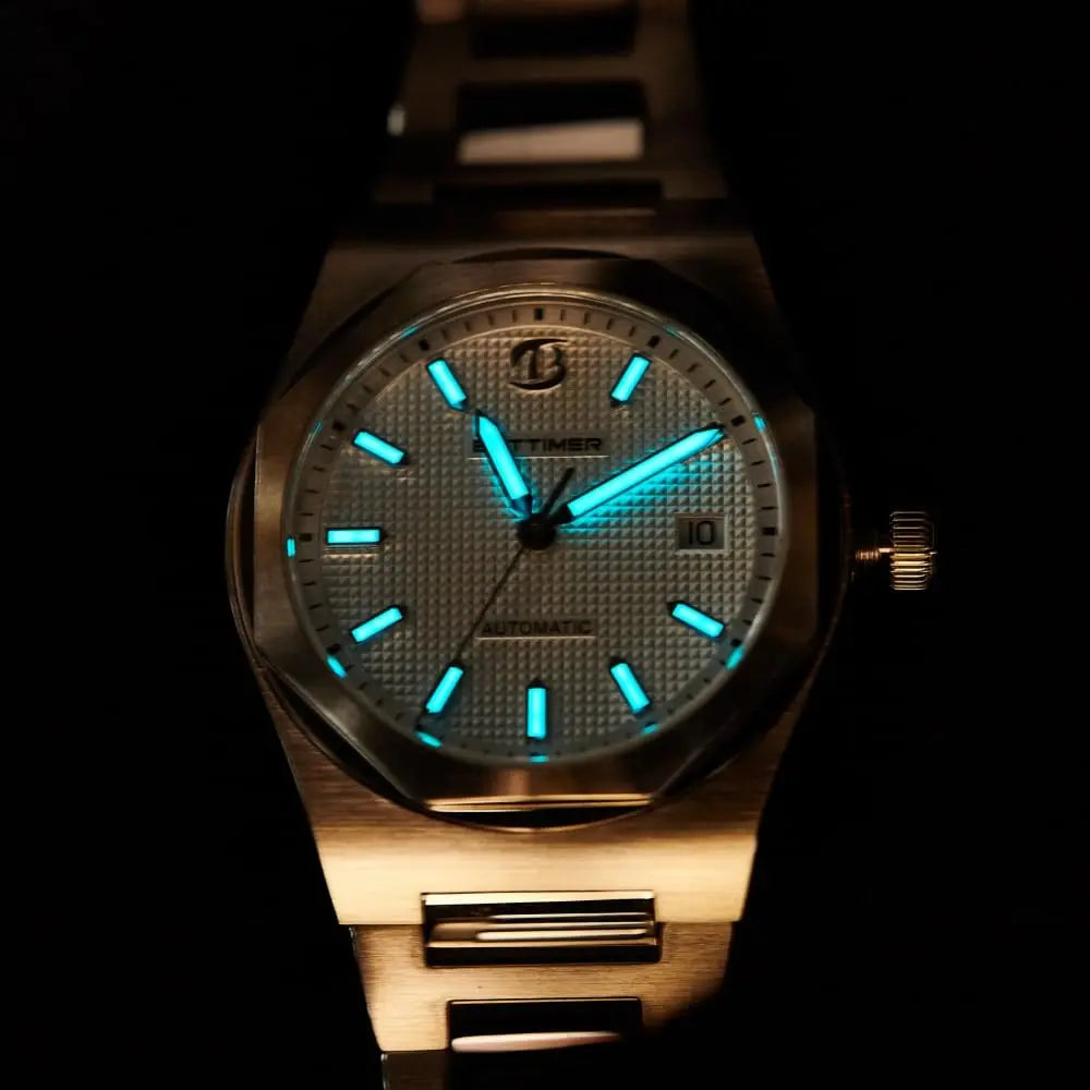 B8001 V1 BETTIMER Automatic Watches Men PT5000 Movement 40mm 316L Stainless Steel 10ATM Water Resistance Self-Winding Mechanical