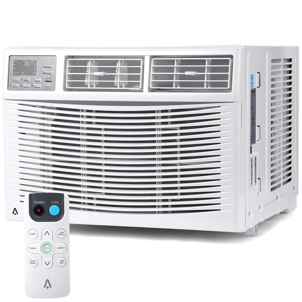 10,000 BTU Window Air Conditioner, Air Conditioners Window-Mounted Room Fast Cooling for 450 Sq.Ft. Indoor Window AC Unit for Summer, Auto-Restart, 3 Cooling & Fan Speeds