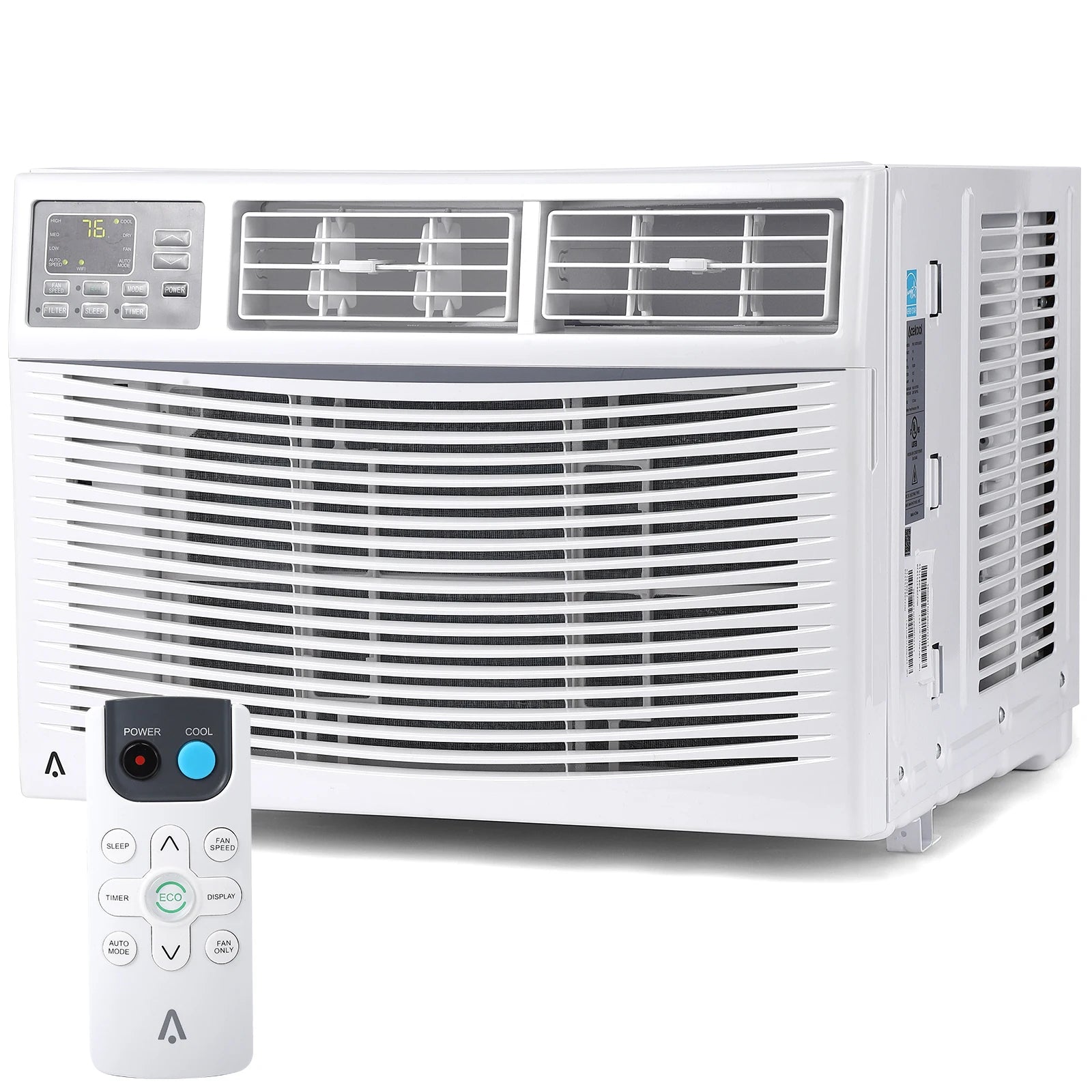 10,000 BTU Window Air Conditioner, Air Conditioners Window-Mounted Room Fast Cooling for 450 Sq.Ft. Indoor Window AC Unit for Summer, Auto-Restart, 3 Cooling & Fan Speeds