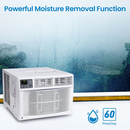 10,000 BTU Window Air Conditioner, Air Conditioners Window-Mounted Room Fast Cooling for 450 Sq.Ft. Indoor Window AC Unit for Summer, Auto-Restart, 3 Cooling & Fan Speeds