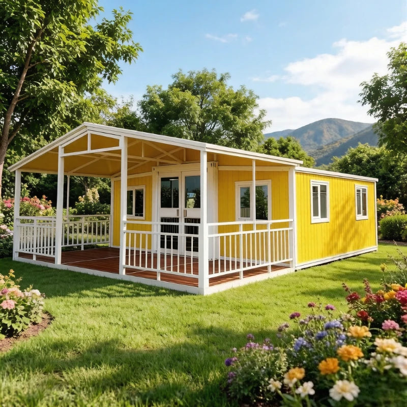 Prefab Mobile Tiny House Prefabricated Homes 2 3 Bedroom Expandable Container House 20ft 40ft Light Steel Home Garden Rooms