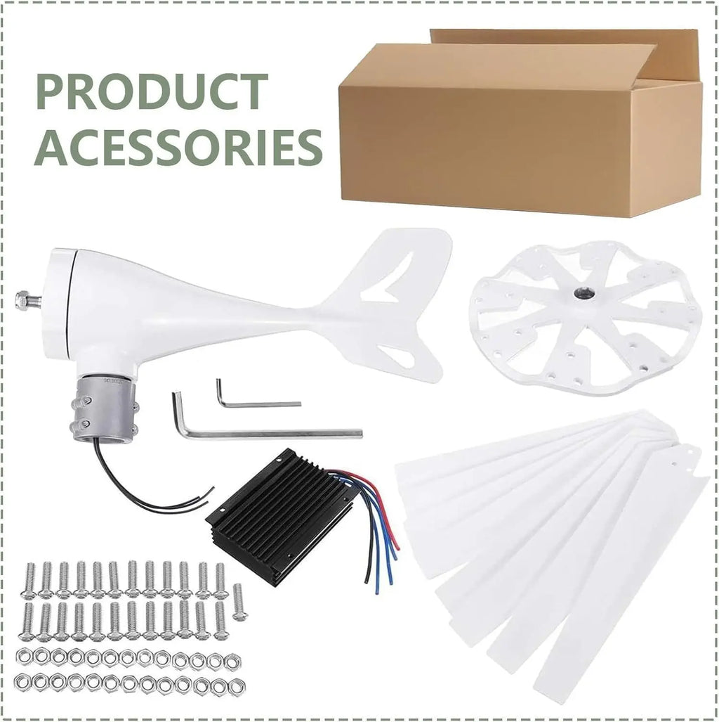 Wind Turbine Generator,Windmill Generator 18000W 12V/24V/48V Wind Turbine 8 Blade Wind Controller Turbine Generator Kit for Boat