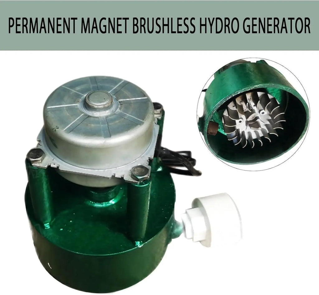 Portable Impact Turbine Generator 1000W (300w) Hydraulic Generator 220v, 50hz Permanent Magnet Brushless Motor Aluminum Alloy Wi