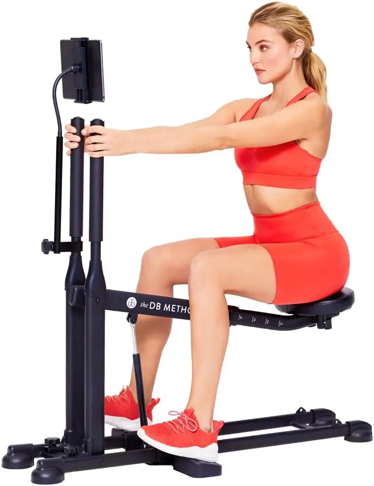 Durable Steel Squat Machine in Black for Home Gym: Low - impact Lower Body Workouts, Easy Setup and Foldable