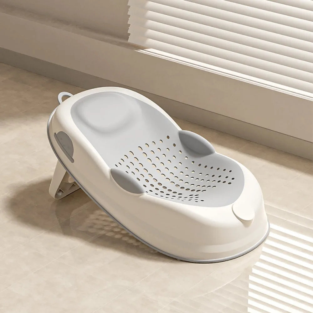 Temperature Sensing Bath Seat Mat Support Structure Mesh Material Baby Bath Net Comfortable Easy to Use Bath Rack Infant Care