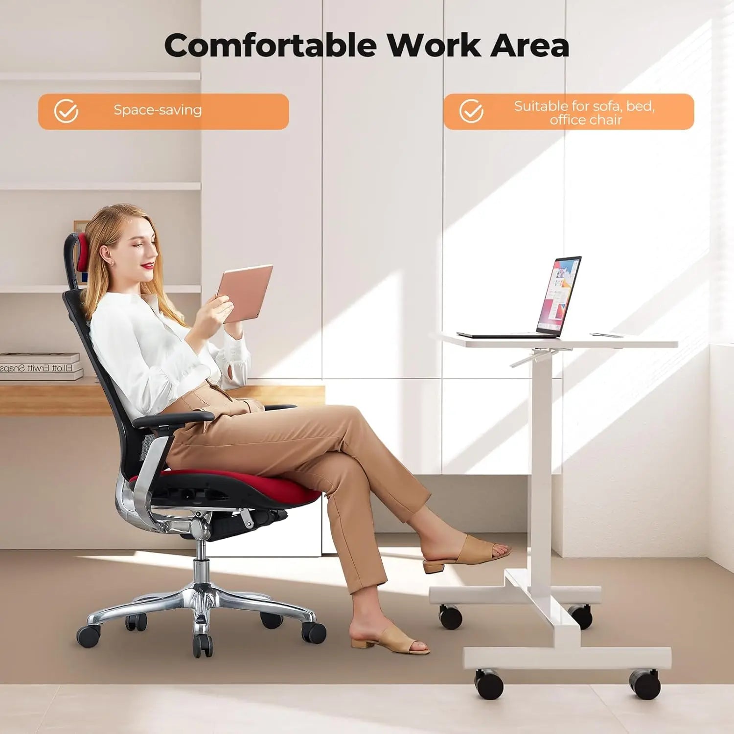 Walking Pad, Under Desk Treadmill, Mini Portable Treadmill with App and Remote Control, 2.2 HP Quiet Walking Jogging Machine for