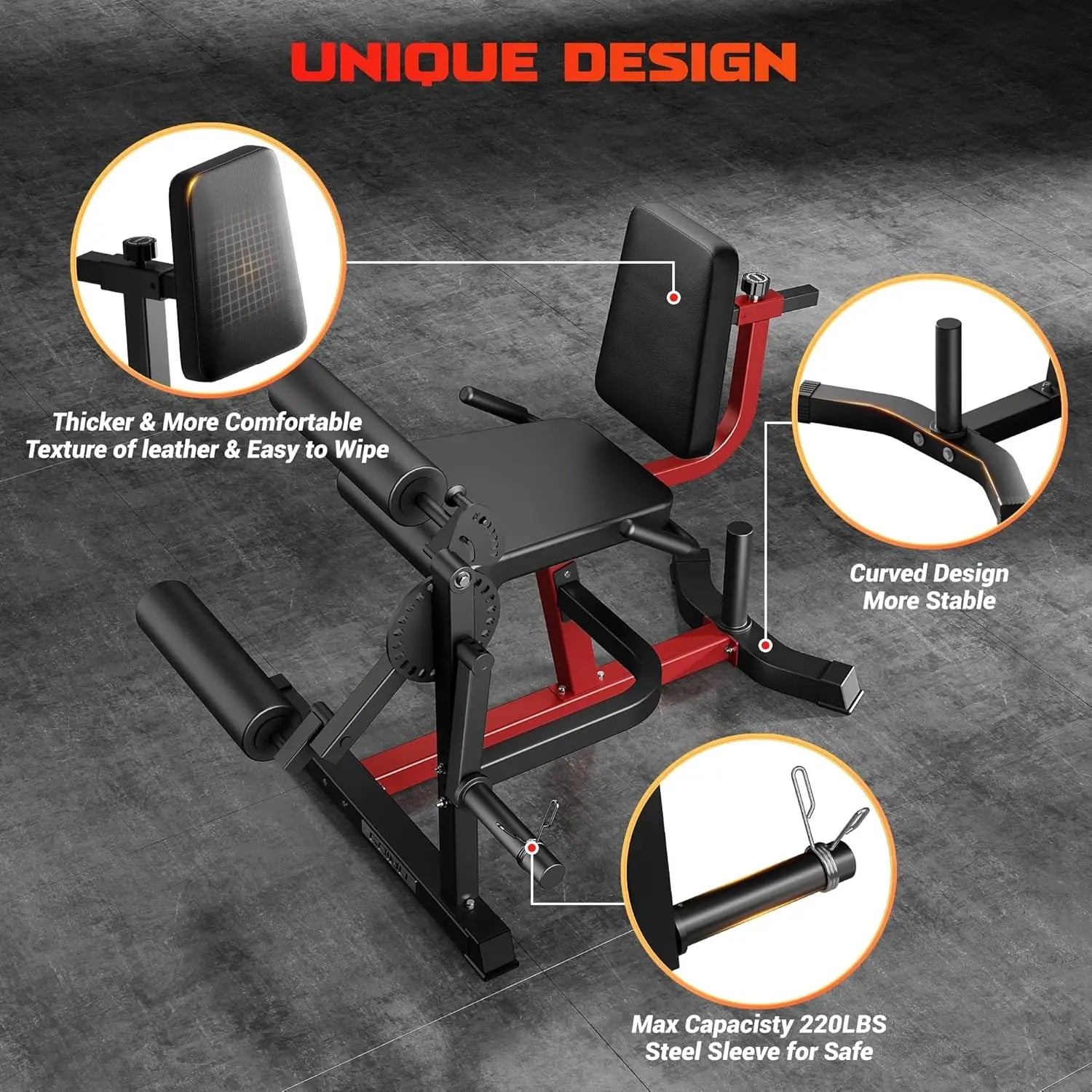 4 in 1 Lower Body Workout Machine for Home Gym, Alloy Material, Green Color, Adjustable and Plate - Loaded