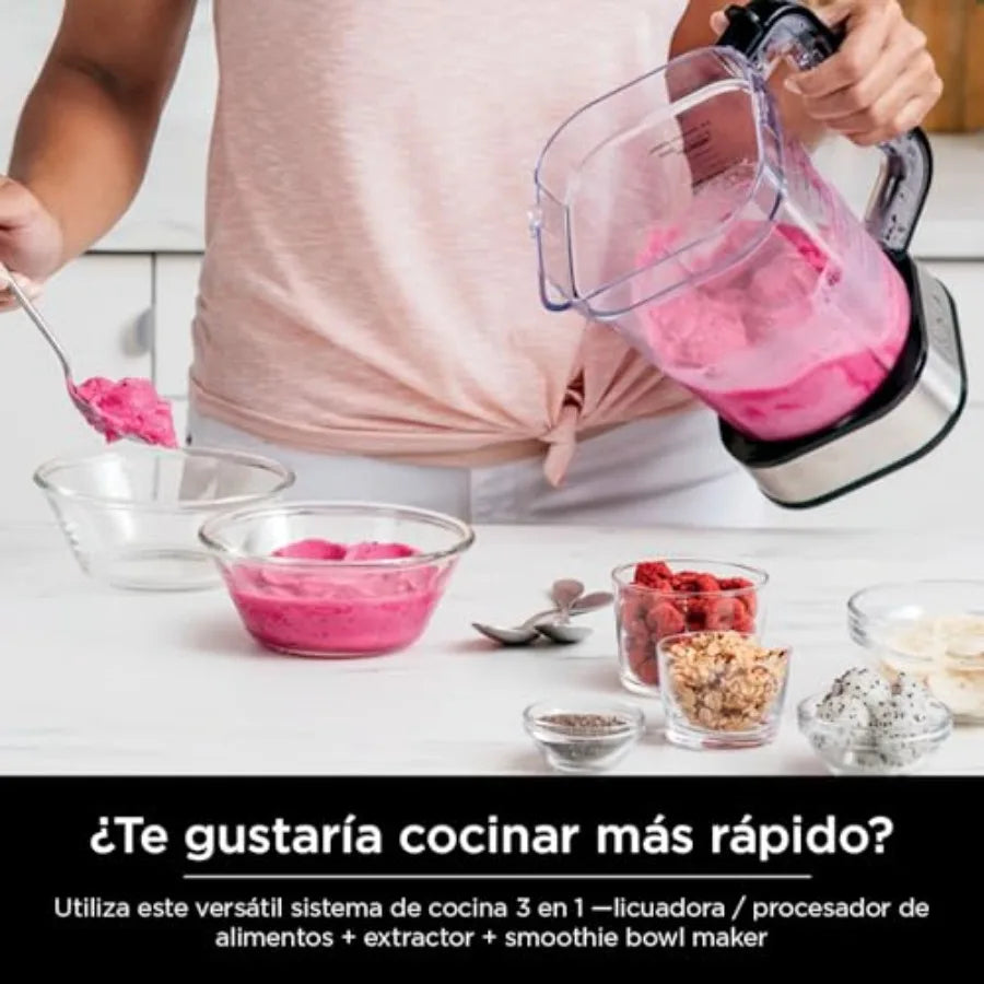 Blender For Kitchen Food Processor Combo System Smoothie Maker Nutrient Extractor 6 Functions for Bowls Spreads Dough Shakes 72
