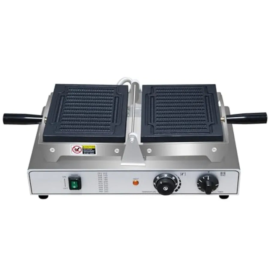 Commercial Electric Waffle Fries Maker 110V French Fries Shaped Waffle Machine Stainless Steel Golden Biscuit Stick Maker with