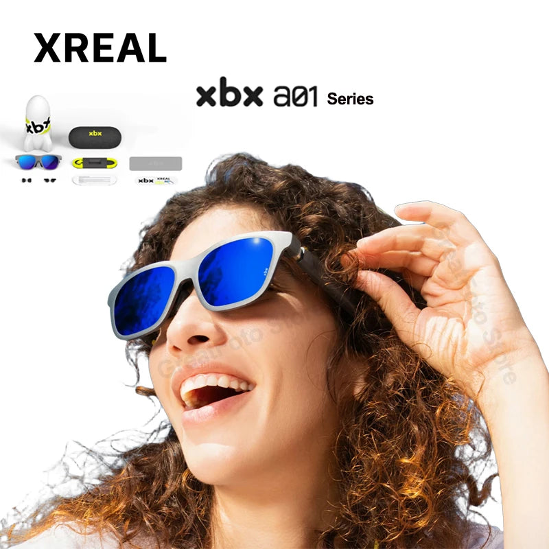 XREAL XBX A01 Smart AR Glasses 147 inch Giant Screen Ultra-lightweight 62g, FOV50, Supports HDR10, 1600 Nits Brightness Micro-OL