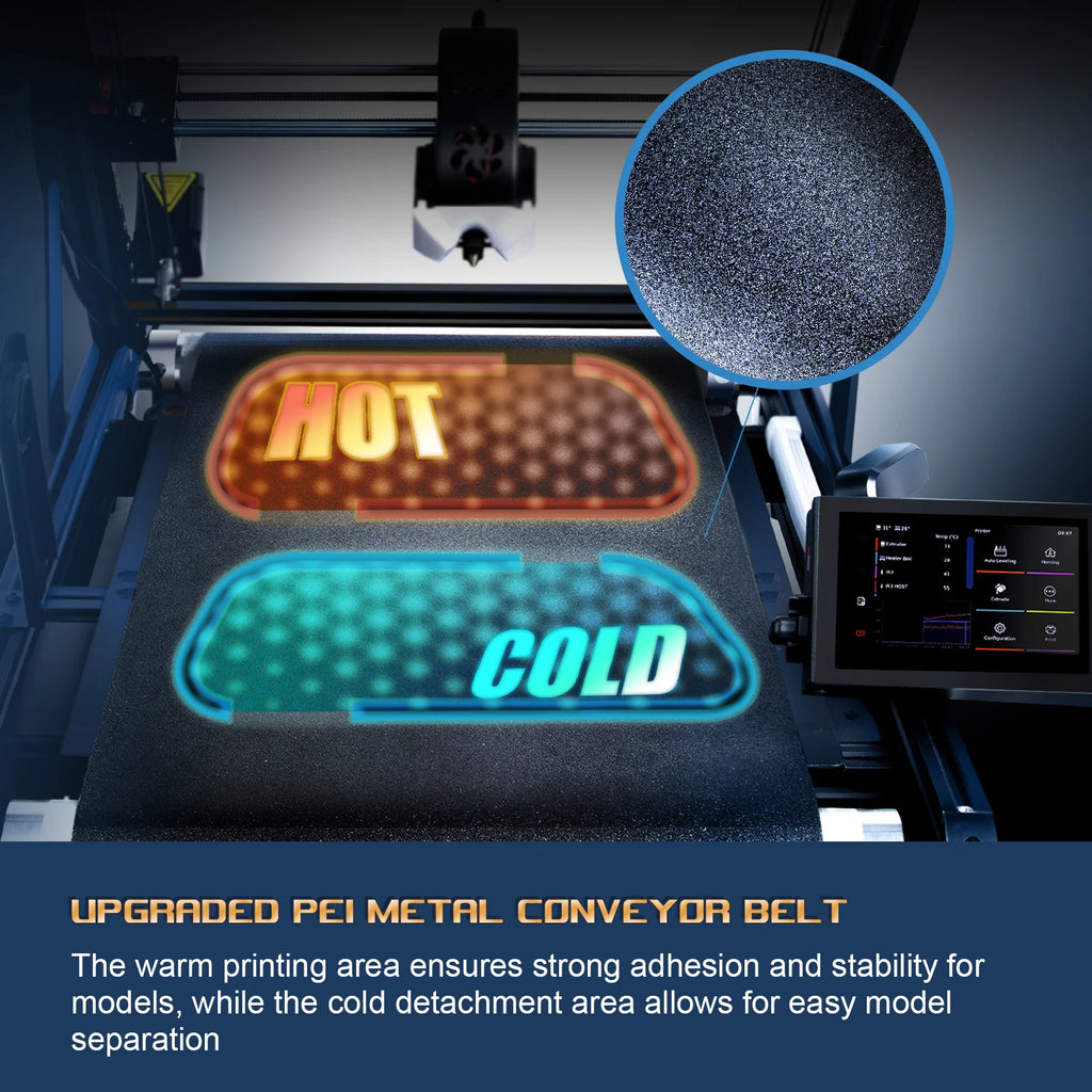 2025 IdeaFormer IR3 V2 Infinite Z-Axis Steel Conveyor Belt 250×250×∞mm Klipper Firmware Fast Printing Auto Leveling 3D Printer
