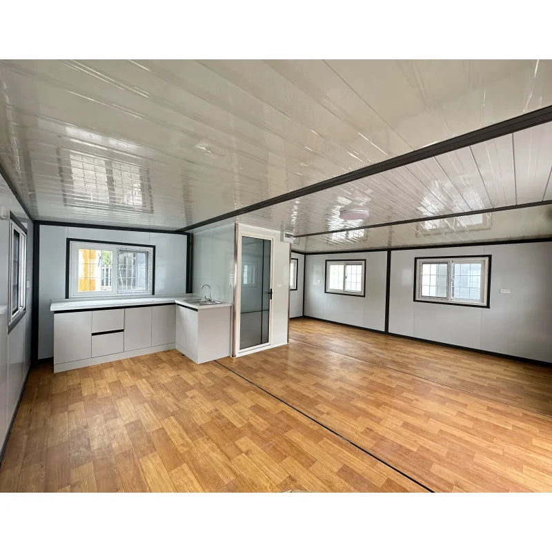 Customizable 40FT Folding Prefab Tiny House 20FT Foldable Container Modular Home Steel and Wooden Material
