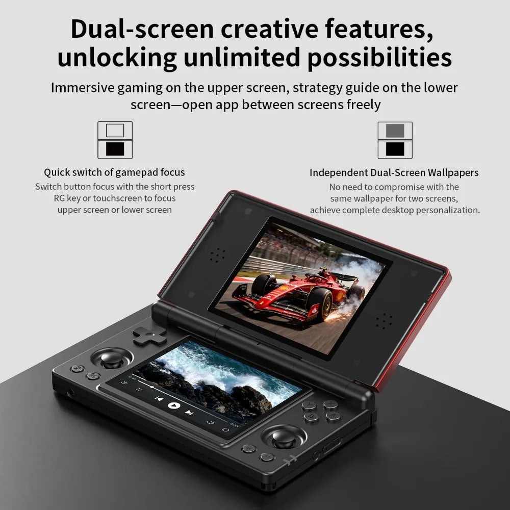 Handheld Game Console 32GB, Android/Linux, 4" IPS Display, WiFi/Bluetooth, Portable Emulator