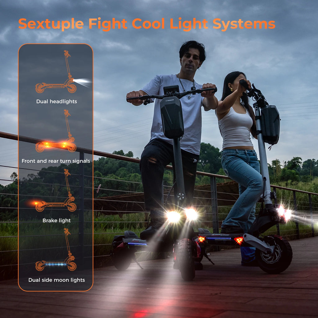 Circooter Raptor pro adult escooter, 1600W motor, folding E-scooter, 10-inch tire, E-mountain scooter, electric scooter