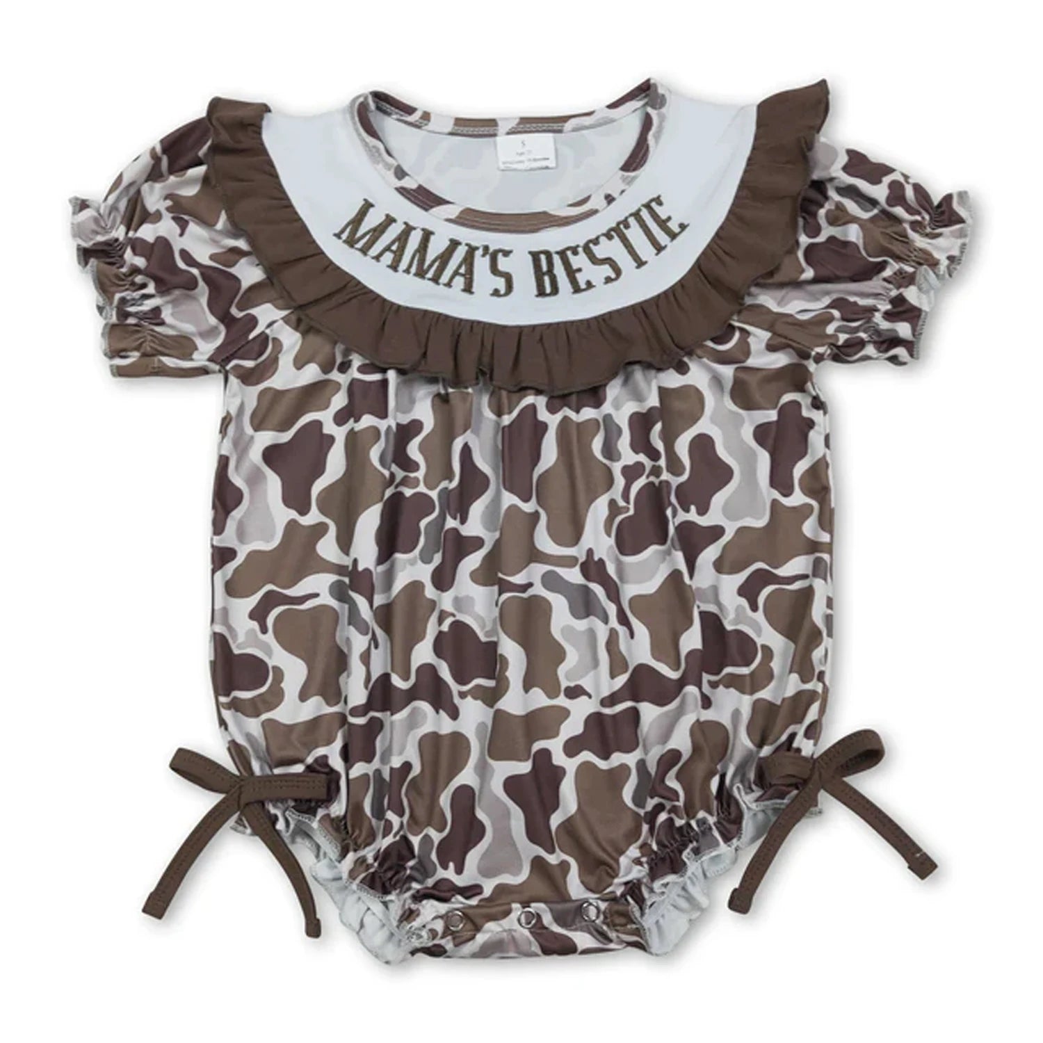 Baby Bubble Romper Fall Pumpkin Dog Mallard Duck Embroidery Newborn Sleeveless Bow Short Sleeve Infant Boy Girl Outfit