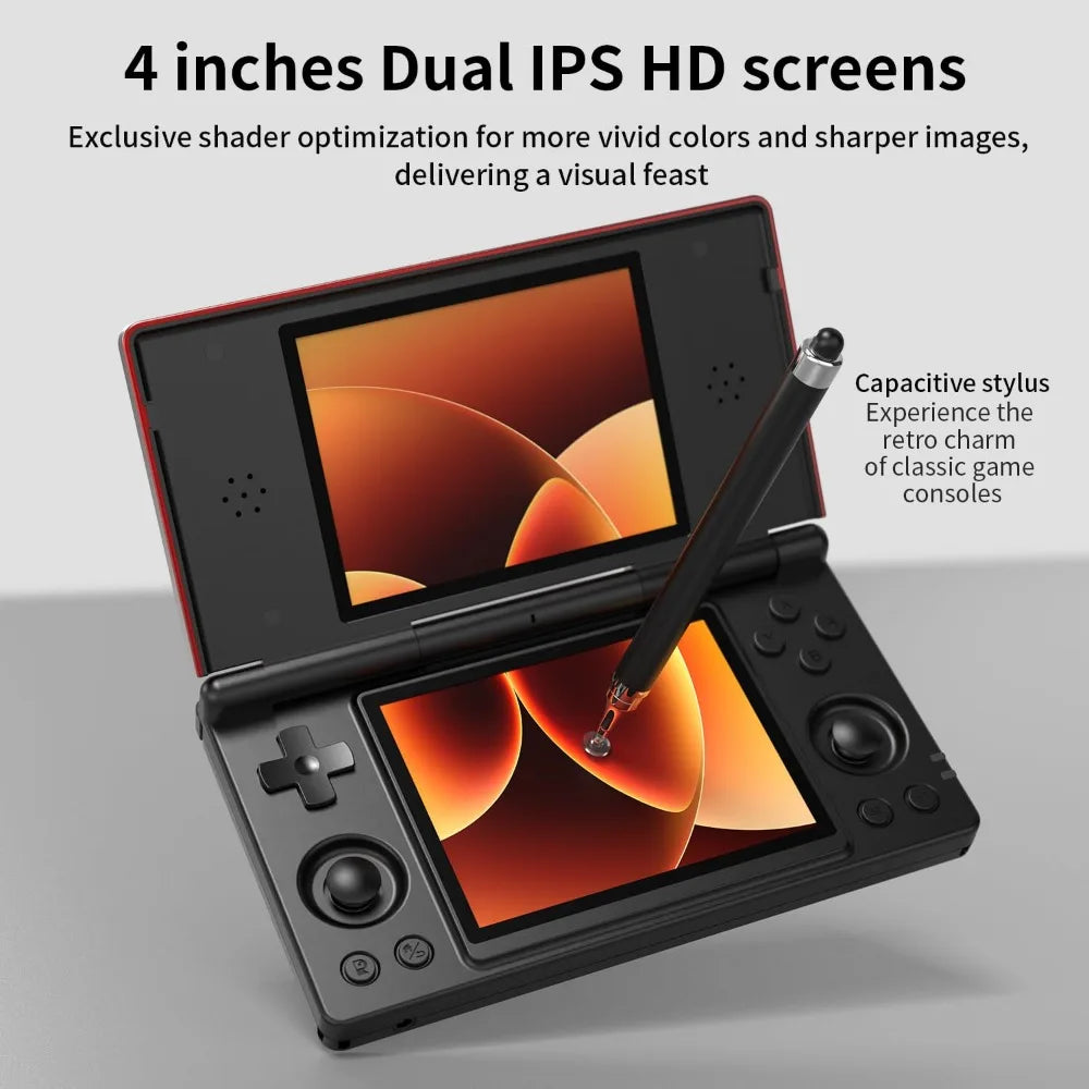 Handheld Game Console 32GB, Android/Linux, 4" IPS Display, WiFi/Bluetooth, Portable Emulator