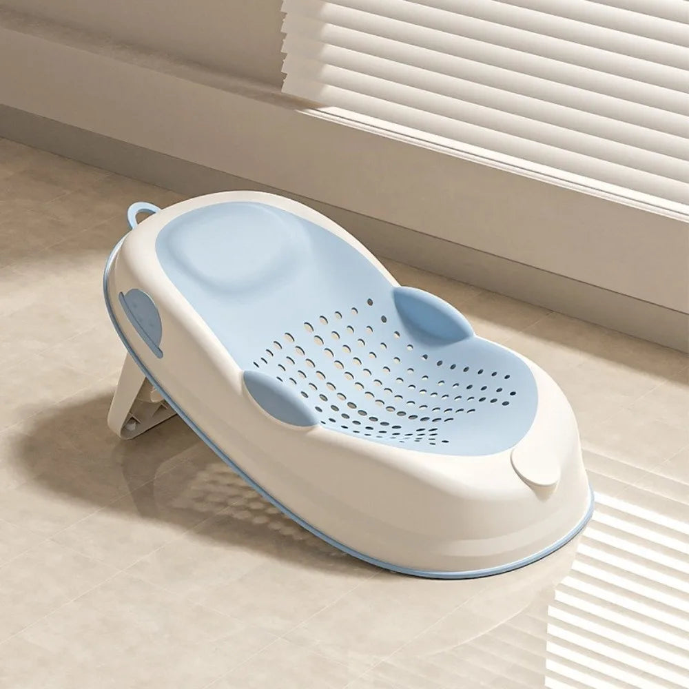Temperature Sensing Bath Seat Mat Support Structure Mesh Material Baby Bath Net Comfortable Easy to Use Bath Rack Infant Care