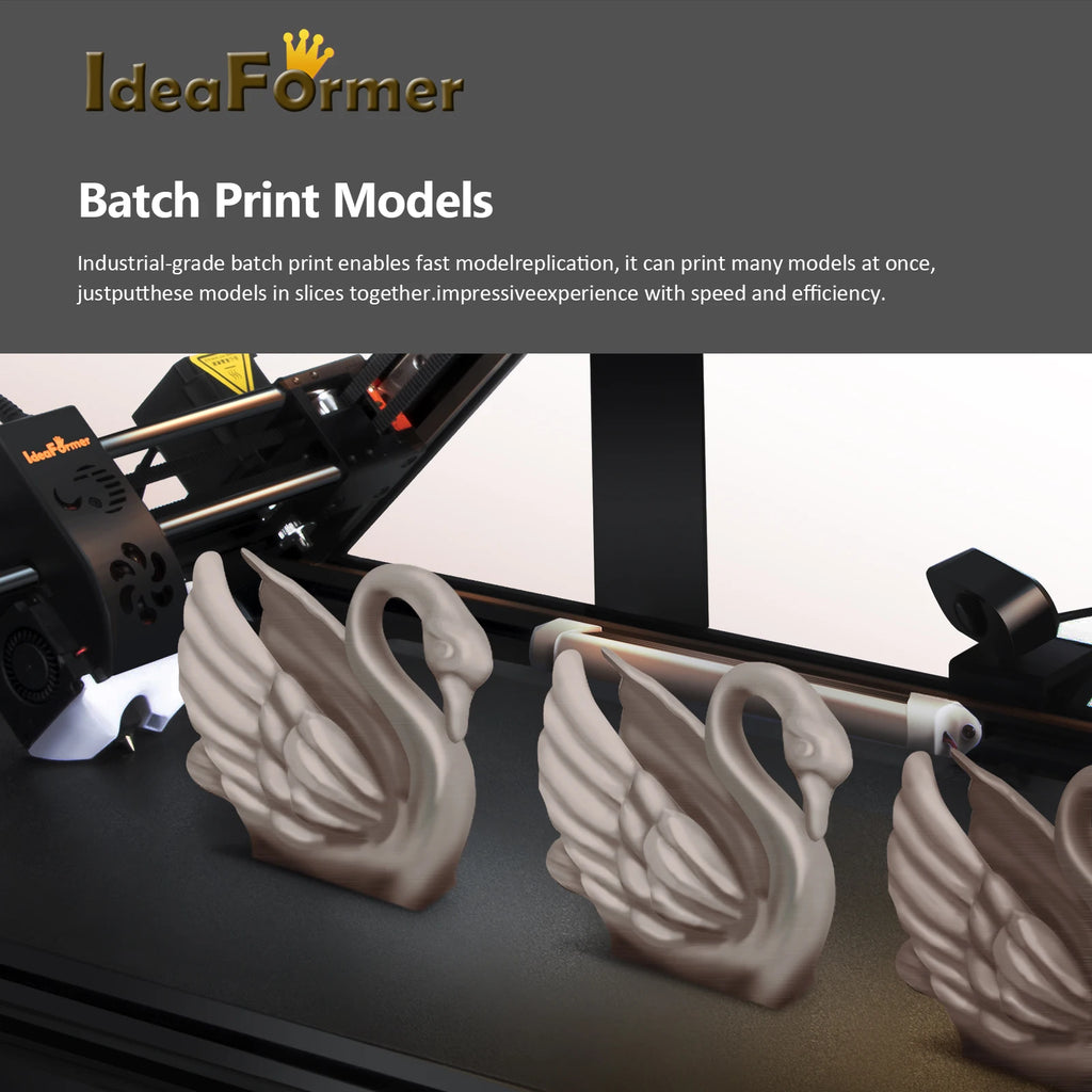 IdeaFormer IR3V2 With Enclosure Constant Temperature Infinite Z-AxisSteel Conveyor Belt 250×250×∞mm Klipper Firmware 3D Printer