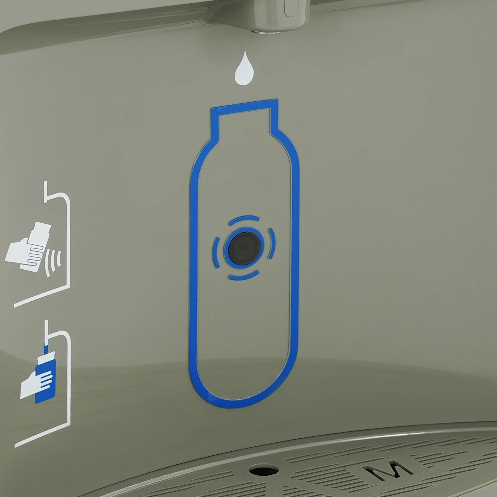 Wall Mounted Water Dispenser Touchless Sensor, Induction Bottle Filling Station 1.8GPM, 304 Stainless Steel Filtered for Office Home Gym