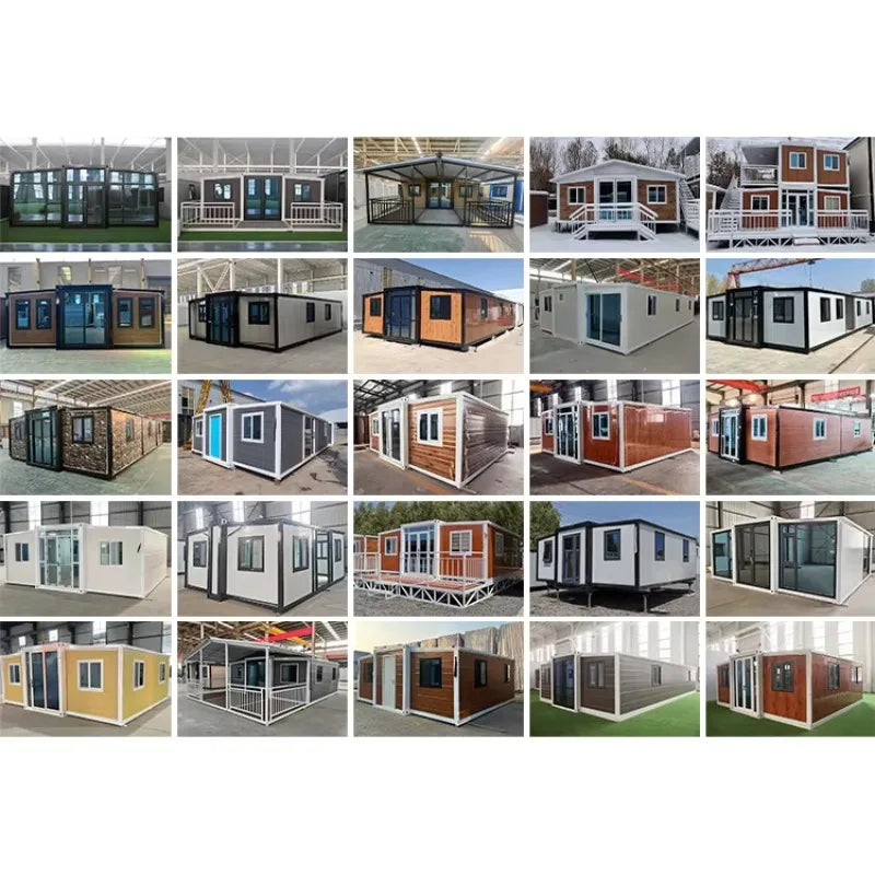 Prefab Mobile Tiny House Prefabricated Homes 2 3 Bedroom Expandable Container House 20ft 40ft Light Steel Home Garden Rooms