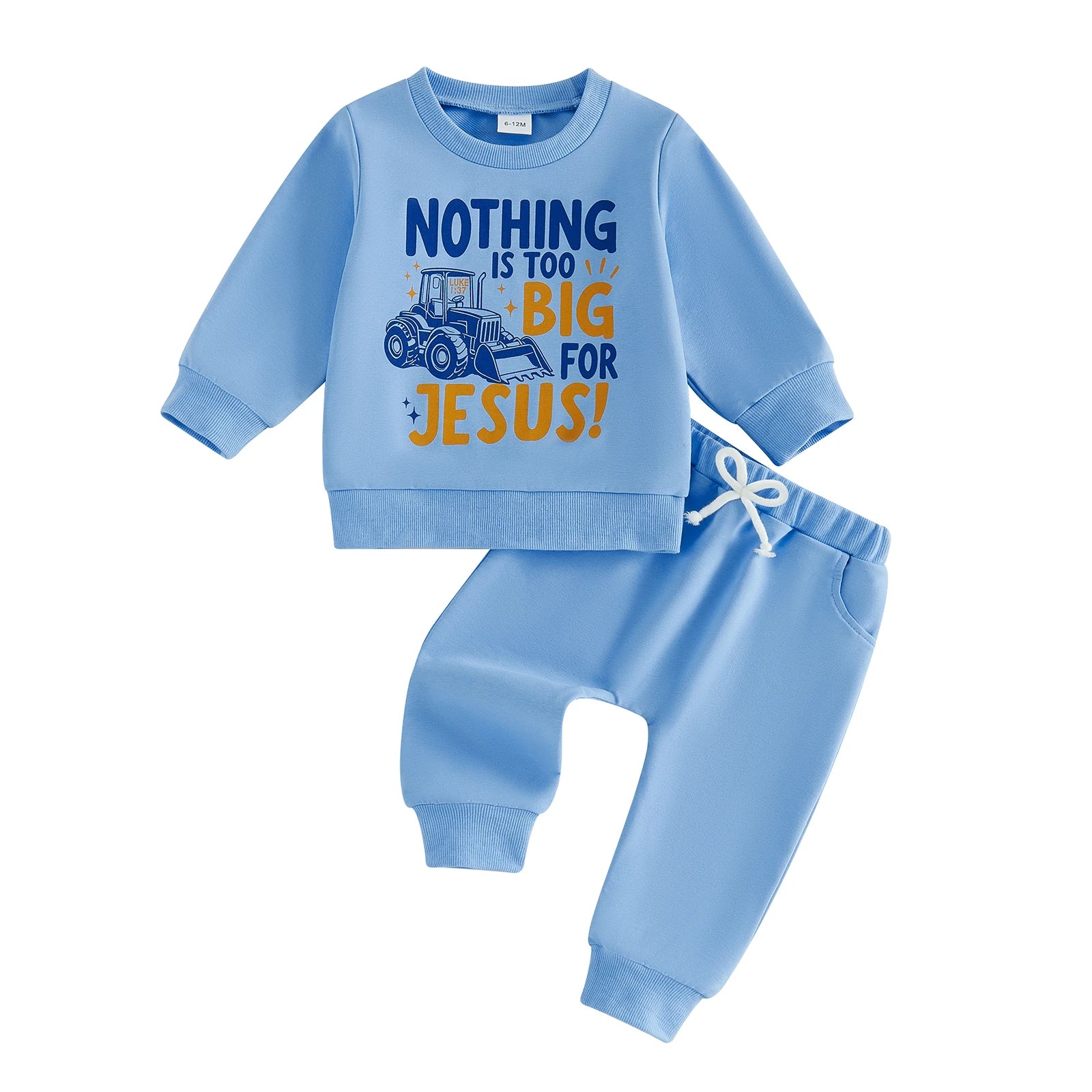 Long Sleeve Fall Outfit Long Toddler Boy Fall Boy Neck Long Jogger Pants Crew Neck Sweatshirt High Quality