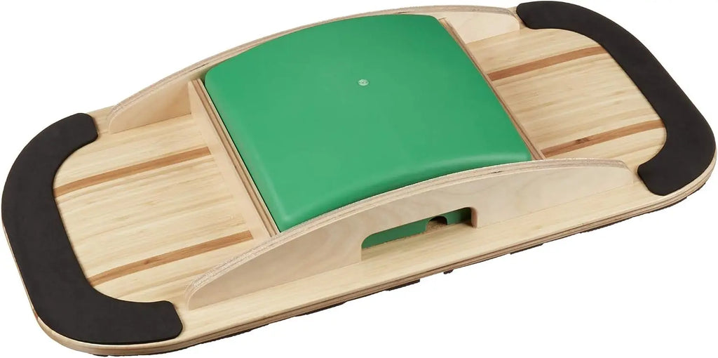 Adjustable Balance Board with 7 Levels, 25" Wide Bamboo Deck, 3 EVA Foam Modules for Surfing, Standing Desk, Yoga & Exercise