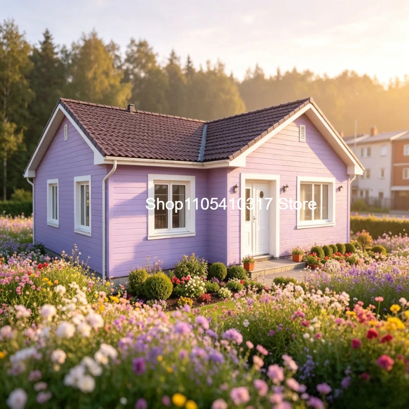 Customized 20ft Modern Prefab Modular House Foldable Container Home 2 Bedrooms Expandable Tiny Home Light Steel Frame Waterproof