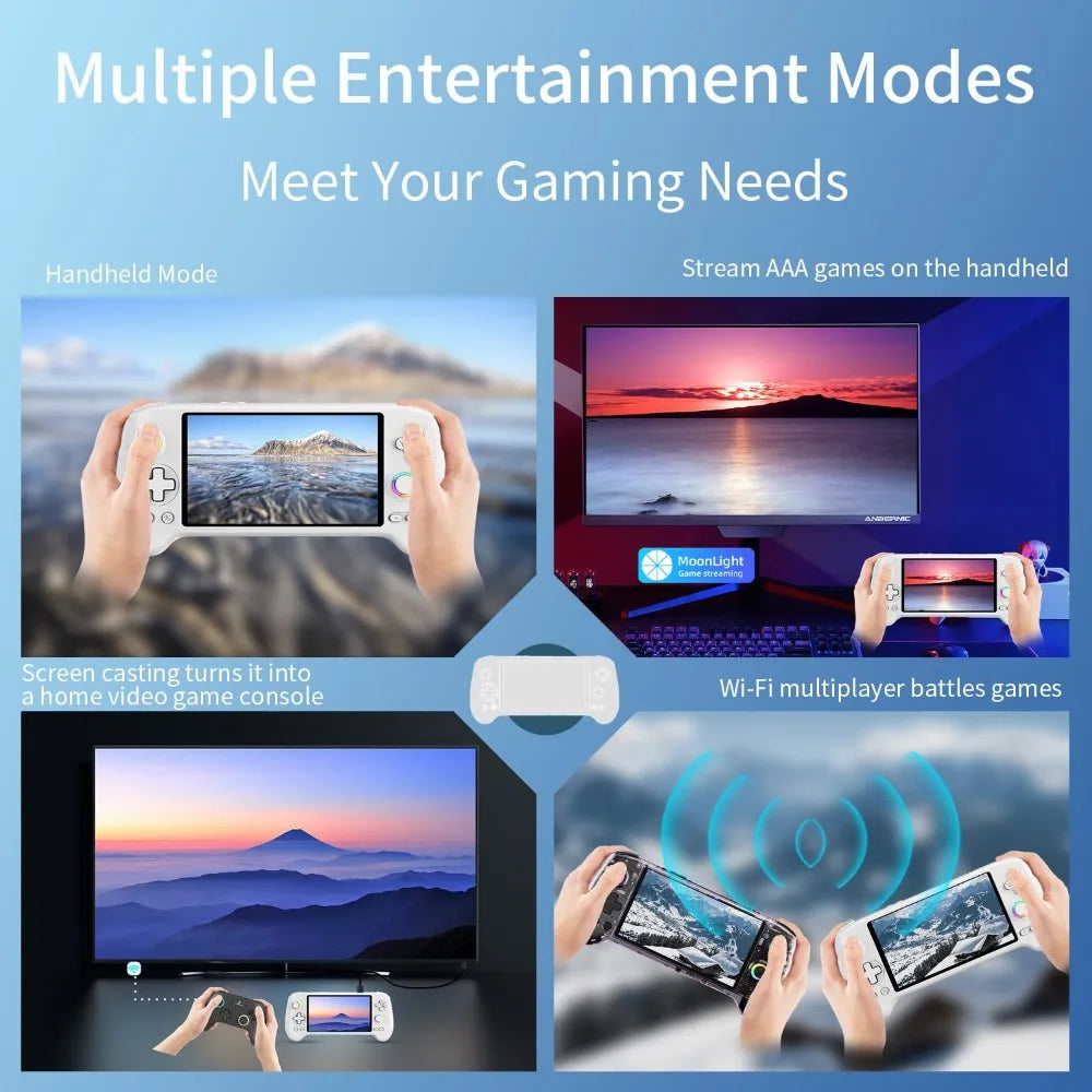 Gaming Console: Powerful Processor, Latest Android, Dual-Player, RGB, Joystick, AMOLED, Long Battery