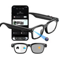Smart Glasses 800W with Camera, AI Translator, Object Recognition, Bluetooth Audio, Photochromic Lenses, 290mAh Battery