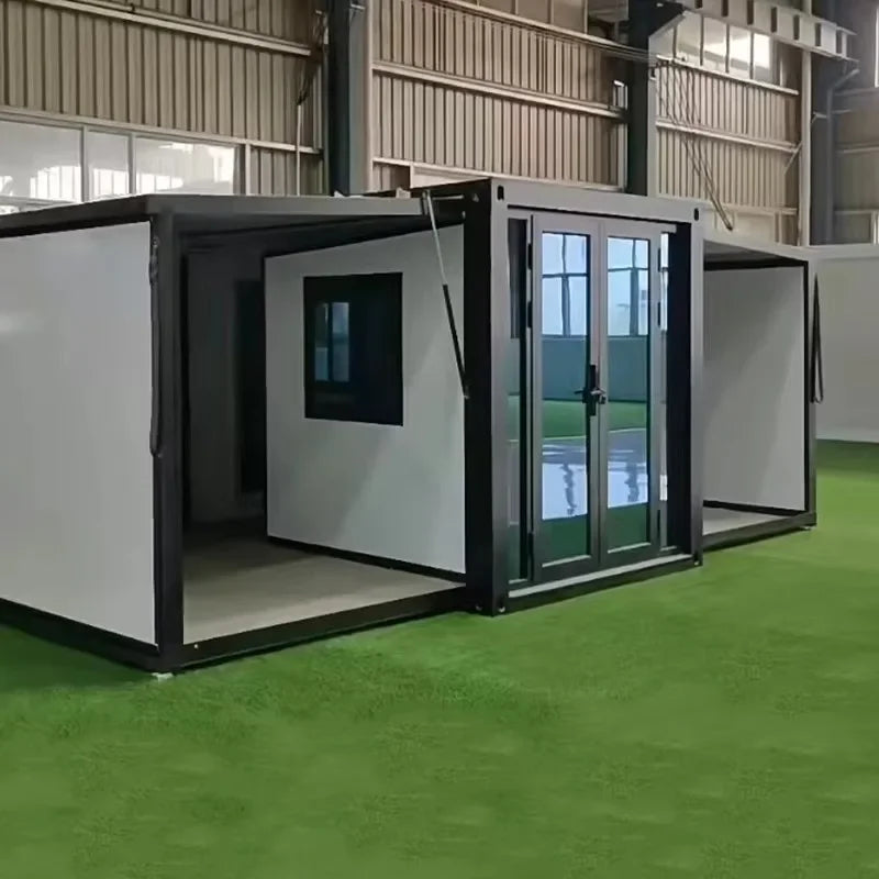 Ready Made Container House with Modern Mobile Home 40ft 3 Bedrooms Prefab Expandable Villa Garden Design Hot Sale