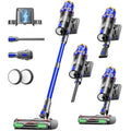 Cordless Vacuum Cleaner for Home Use, ABS Plastic, Black, 650W Power with 55KPA Suction, 70-Min Runtime, Self-Standing Design,