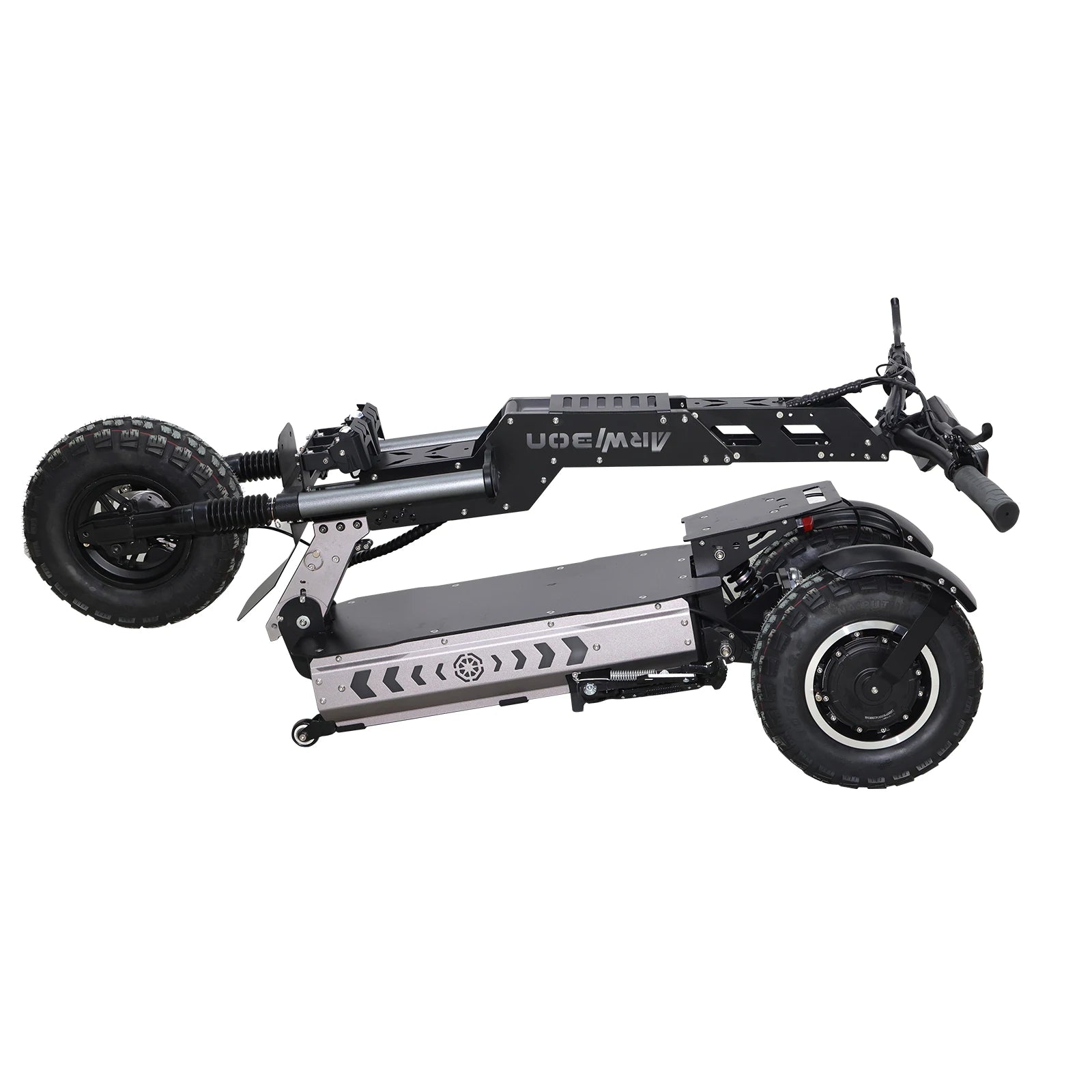 All terrain 3 wheels electric scooter dual motor fast speed long range foldable off road electric scooter