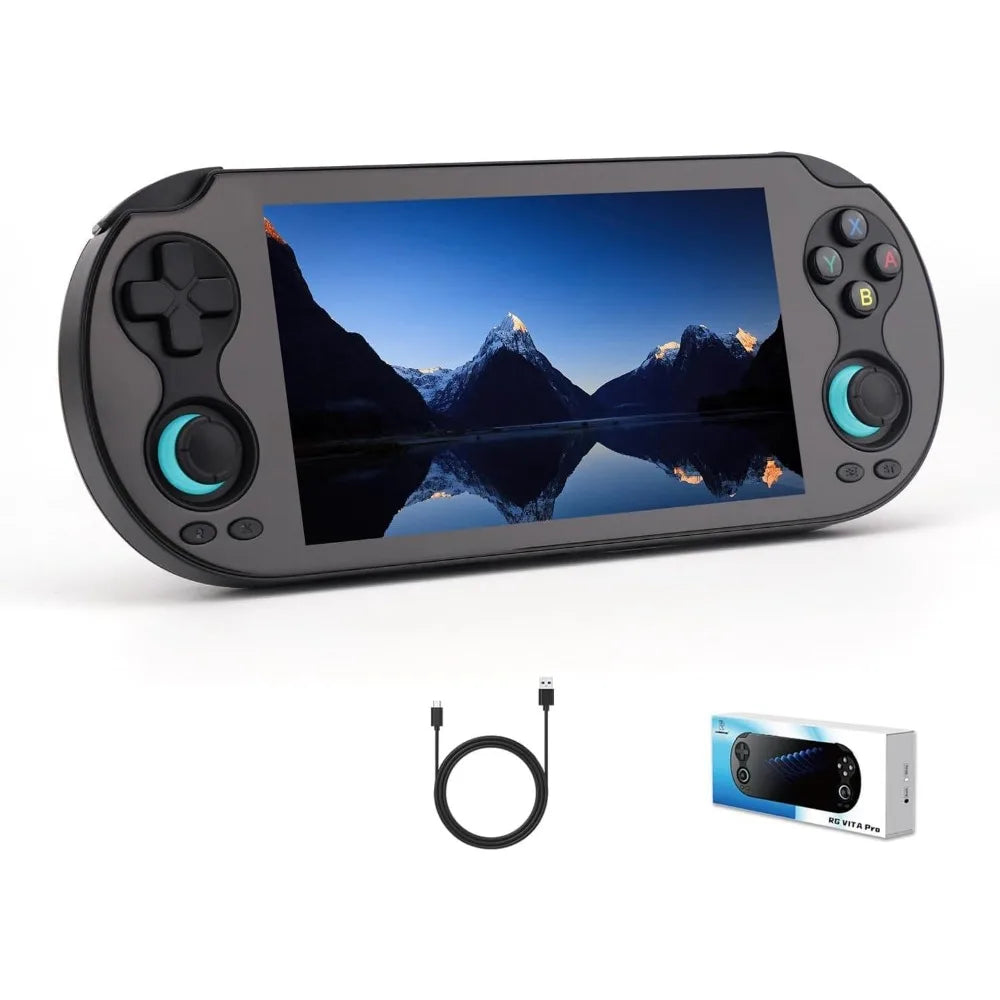 5.5" IPS Touch Gaming Console, Android 14/Linux, 5000mAh, 4GB+64GB, Wireless, Joystick/6-Axis