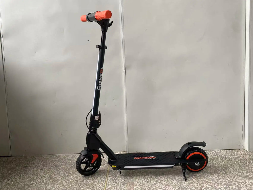 5TH WHEEL Kids Electric Scooter for Ages 8+, Foldable E Scooter with 130W Motor, Up to 10 MPH & 5 Miles Range, 3 Speed Modes, LED Display, Adjustable Height