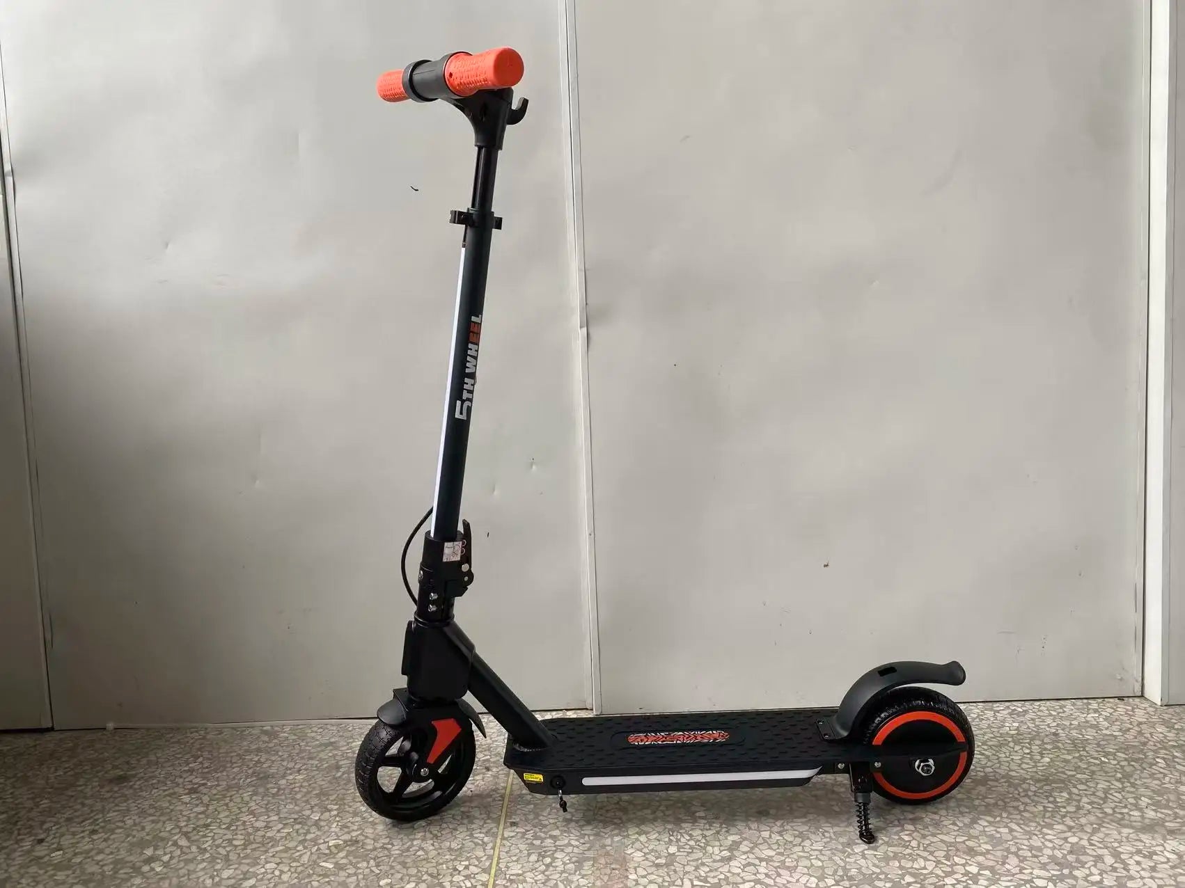 5TH WHEEL Kids Electric Scooter for Ages 8+, Foldable E Scooter with 130W Motor, Up to 10 MPH & 5 Miles Range, 3 Speed Modes, LED Display, Adjustable Height