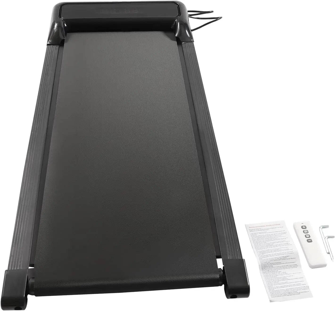 Under Desk Treadmill, 2 in 1 Treadmill Walking Pad, 2.25HP Under Desk Electric Treadmill, Installation-Free, Remote Control, LED