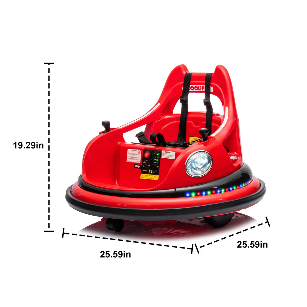 12V Kids Ride on Electric Car with Parent Remote Control LED Lights Bluetooth Music for Kids Red, Bluetooth Music Player, Built-In Music Player