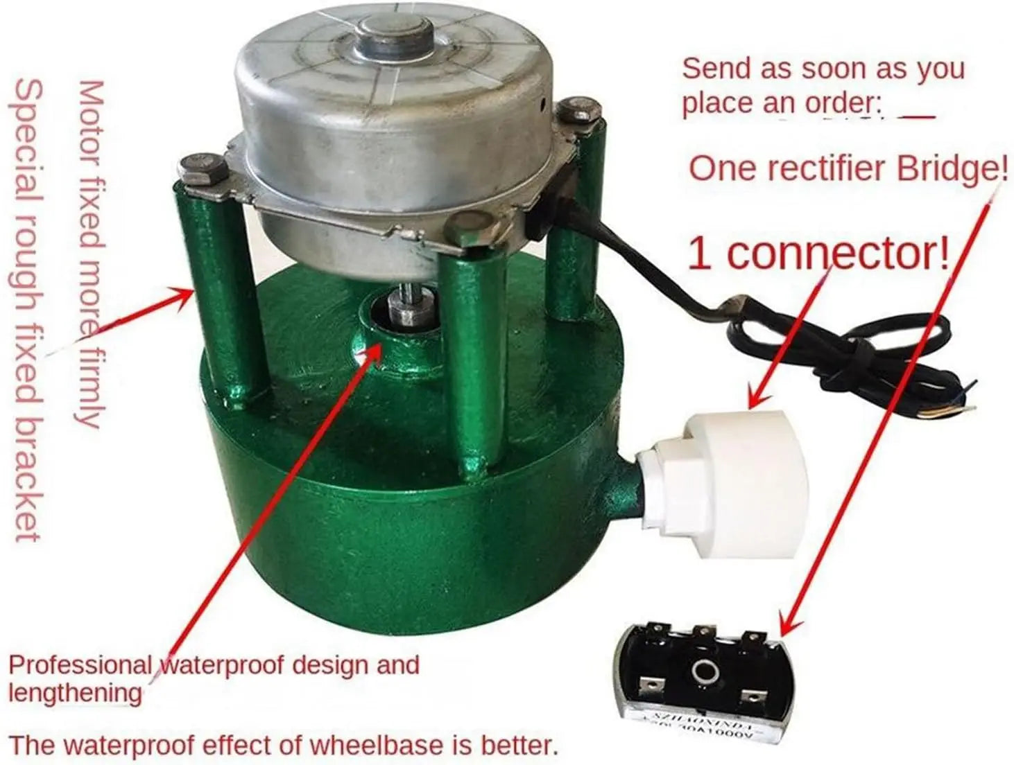 Portable Impact Turbine Generator 1000W (300w) Hydraulic Generator 220v, 50hz Permanent Magnet Brushless Motor Aluminum Alloy Wi