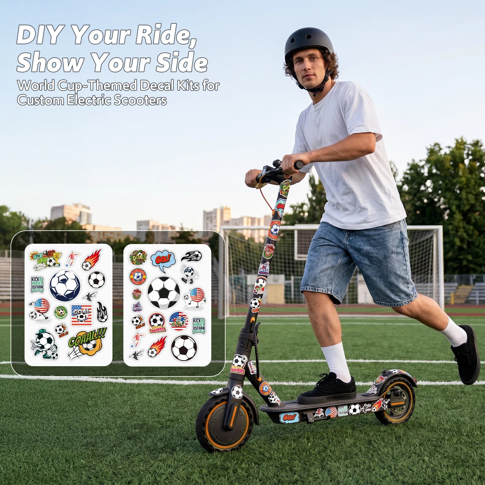 Electric Scooter for Adults, 550W Peak Motor & 19-Mile Range, 360° Lighting, Foldable E-Scooter with App Control